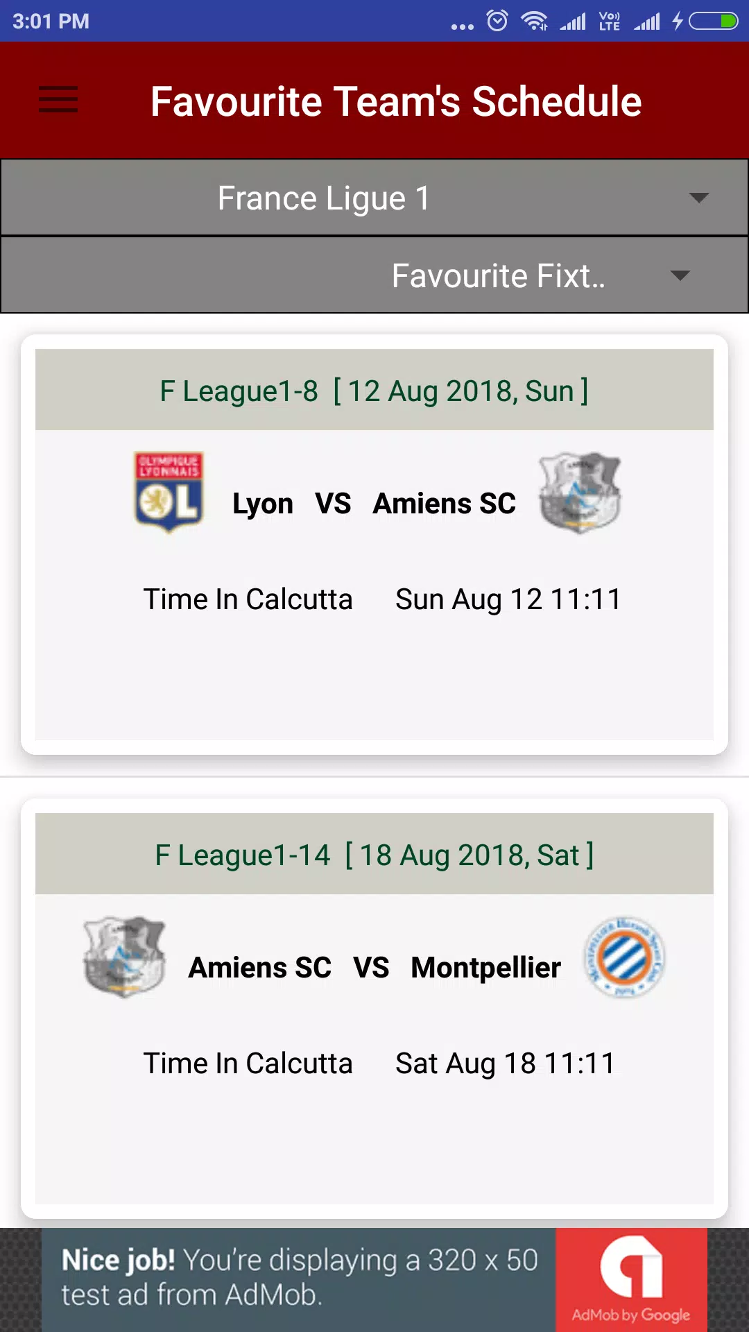 France Ligue 1/Ligue 2 Live Update and Fixtures APK for Android Download