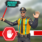 邊界 巡邏 警察 遊戲 圖標