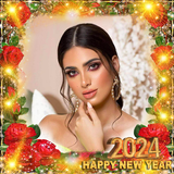 New year photo frame 2024-icoon