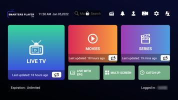 Smarters Player Lite na Android TV plakat