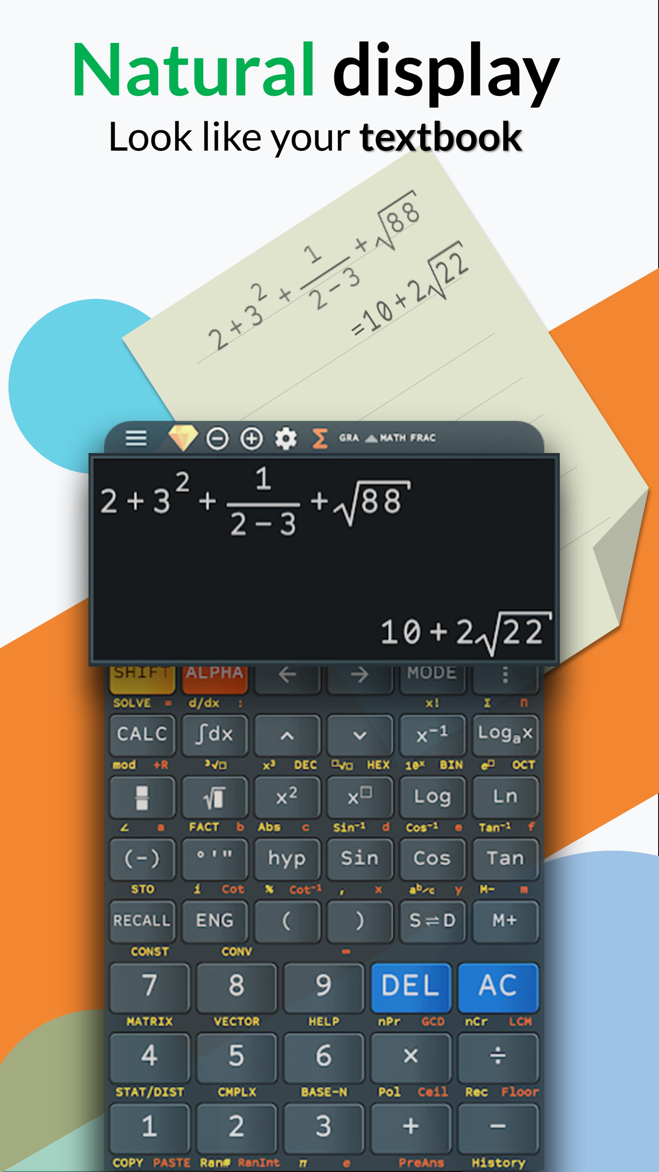 Advanced Fx Calculator 991 Es Plus 991 Ms Plus For Android Apk - 