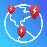 Supercharger map for Tesla icon