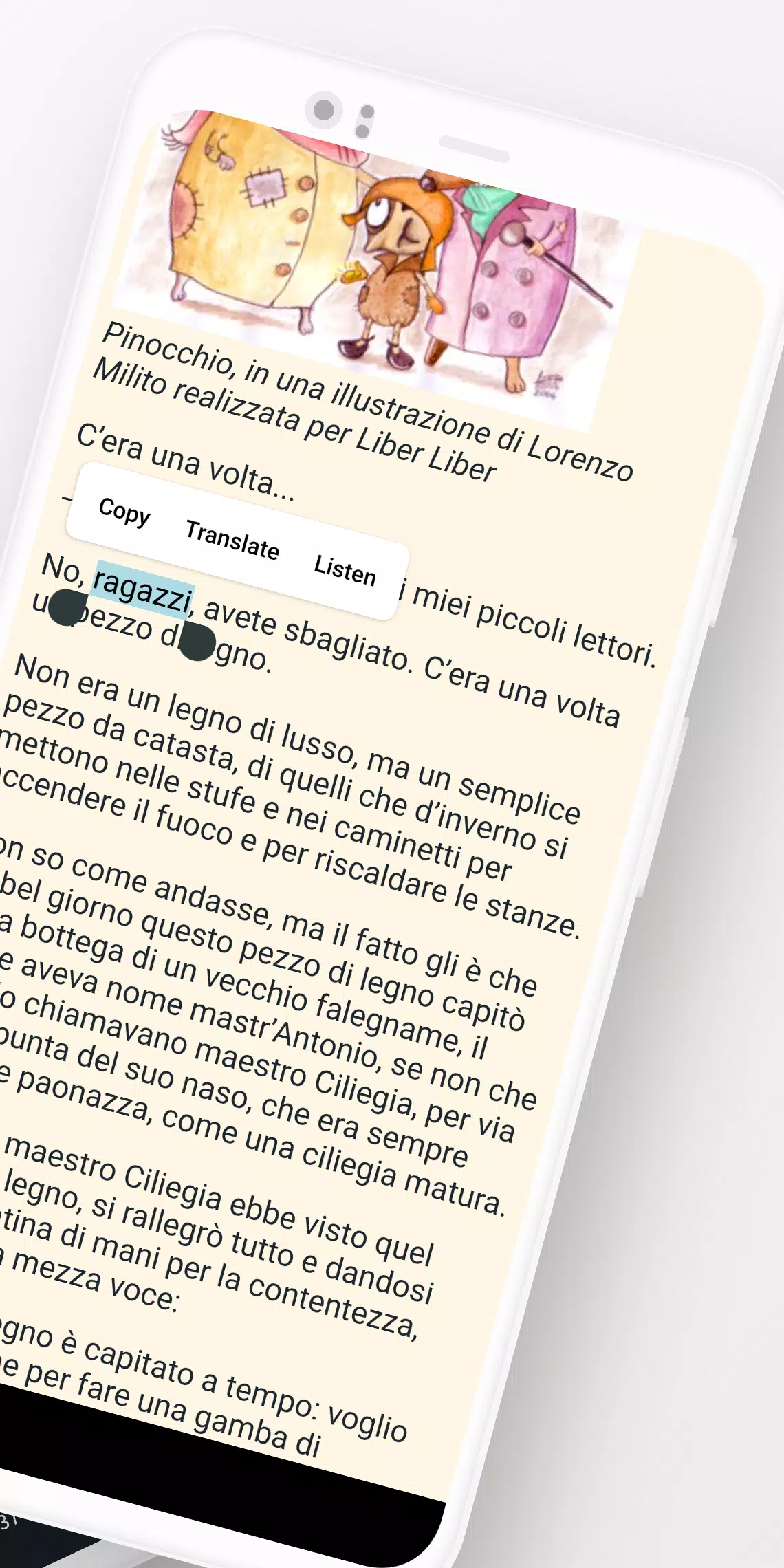 Descarga de APK de Lectura y audiolibros italiano para Android