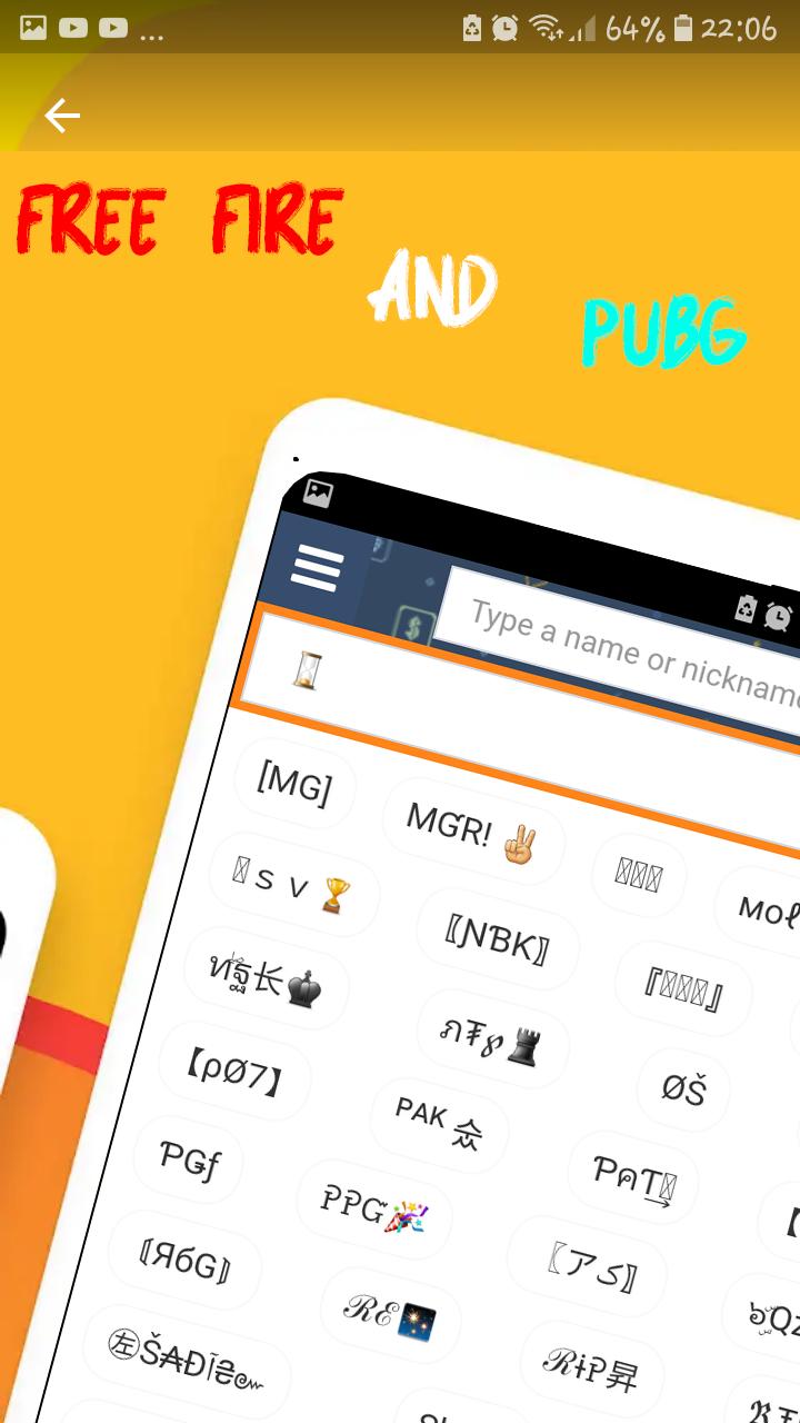 Free Fire & Pubg Name Style for Android - APK Download