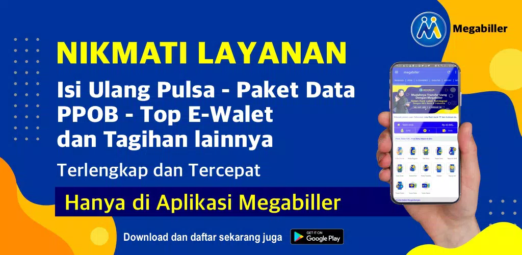 Скачать Megabiller - Agen Pulsa Dll APK Для Android