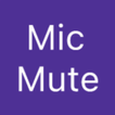 Mute Mic: Turn on/off mic eazy icon