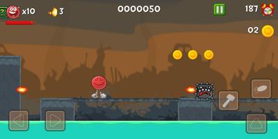 Red Ball Bouncing - Hero 4 تصوير الشاشة 2