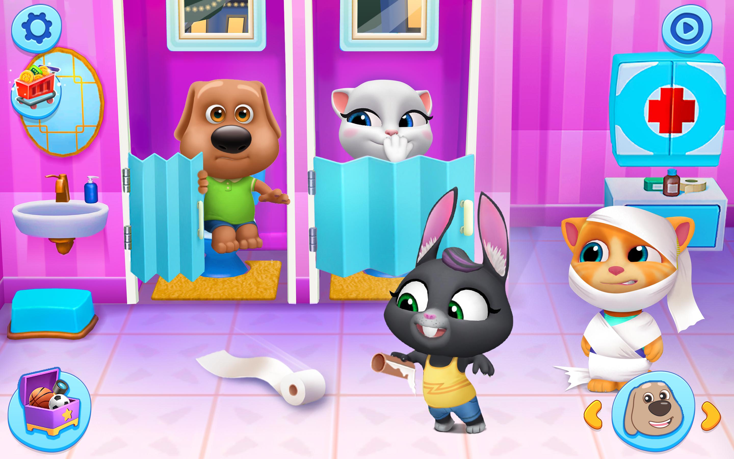 Поиграть игру говорящий том. Игра talking Tom friends Бекка. Игра talking Tom friends Джинджер. Том 2 Анджела Хэнк Джинджер Бен. Игра talking Tom friends Анджела.