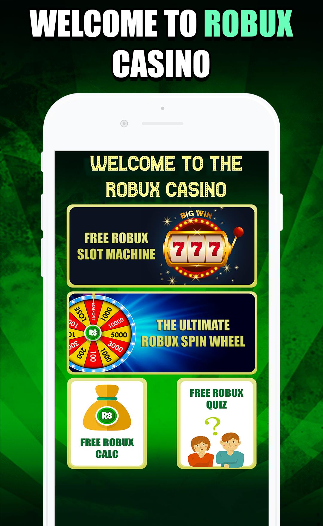 Robux Casino Free Robux Slot Machine Rbx Wheel For Android Apk Download - free robux calc and spin wheel free android app appbrain