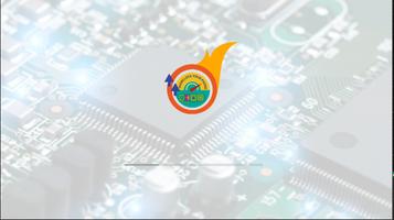 overclock your phone : boost y الملصق