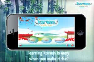 Learn Korean Bubble Bath Game ภาพหน้าจอ 1