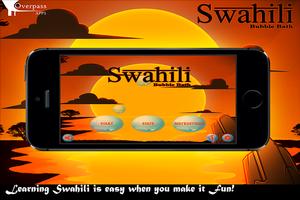 Learn Swahili Bubble Bath Game capture d'écran 1
