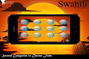 Learn Swahili Bubble Bath Game capture d'écran 2