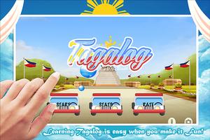 Poster Learn Tagalog Bubble Bath Game