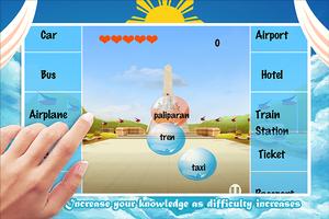 Learn Tagalog Bubble Bath Game ภาพหน้าจอ 2