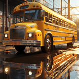 School Bus Driving Coach Games icon
