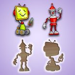 Robots puzzles for kids