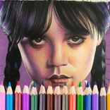 ”Wednesday Addams Coloring Book