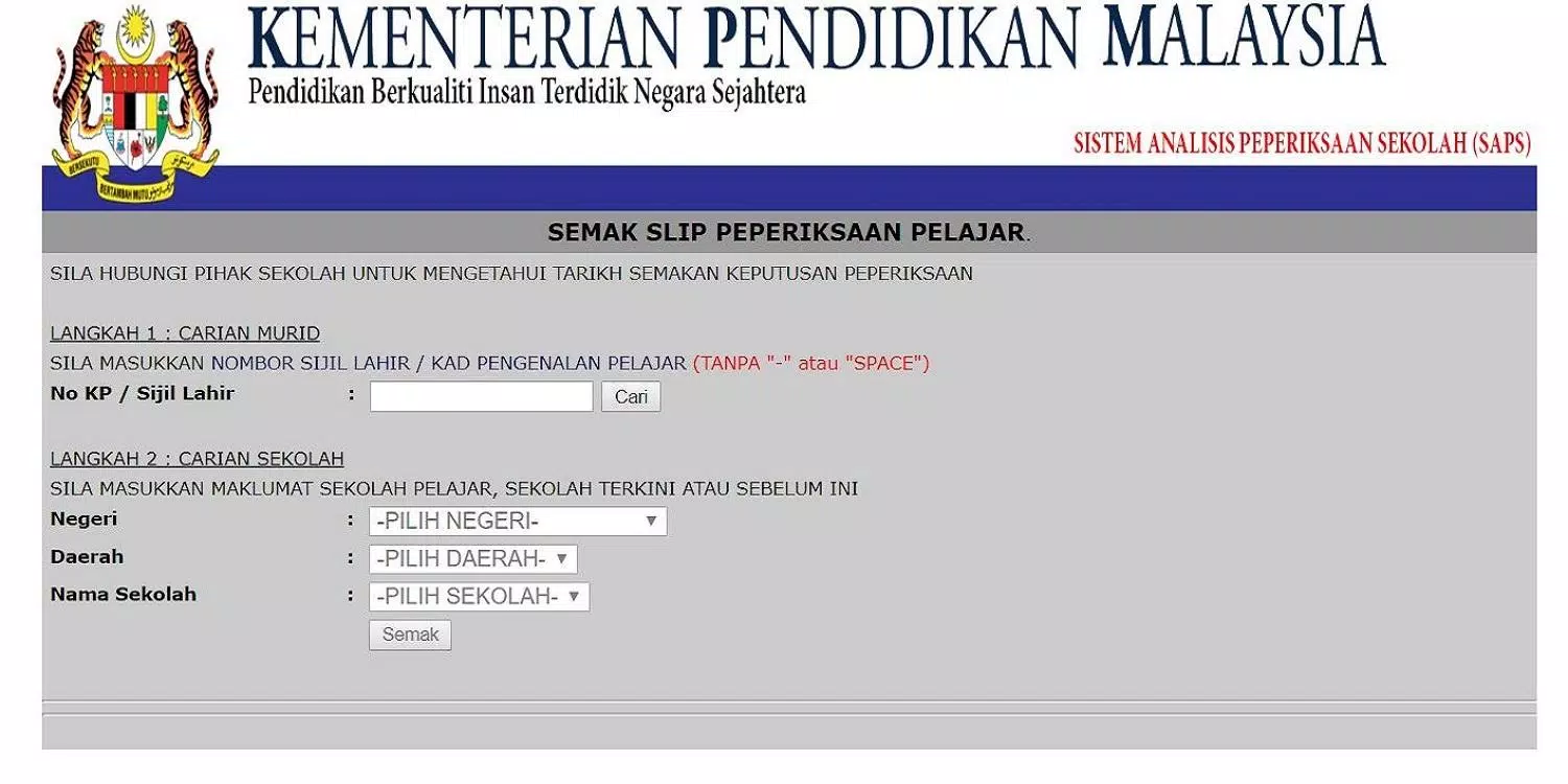 Sistem analisis peperiksaan sekolah