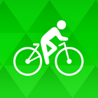 Bike Ride Tracker. Bicycle GPS-icoon