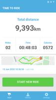 Bike Ride Tracker. Bicycle GPS 포스터