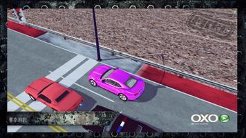 Conduite Voiture Muscle 3D Affiche