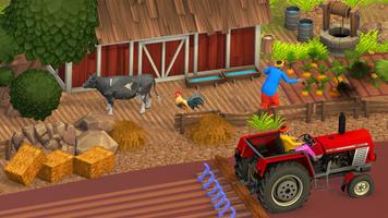 Farming Town Simulator Farm 3D Affiche