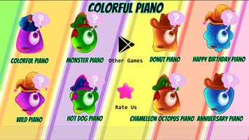 Colorful Piano Affiche