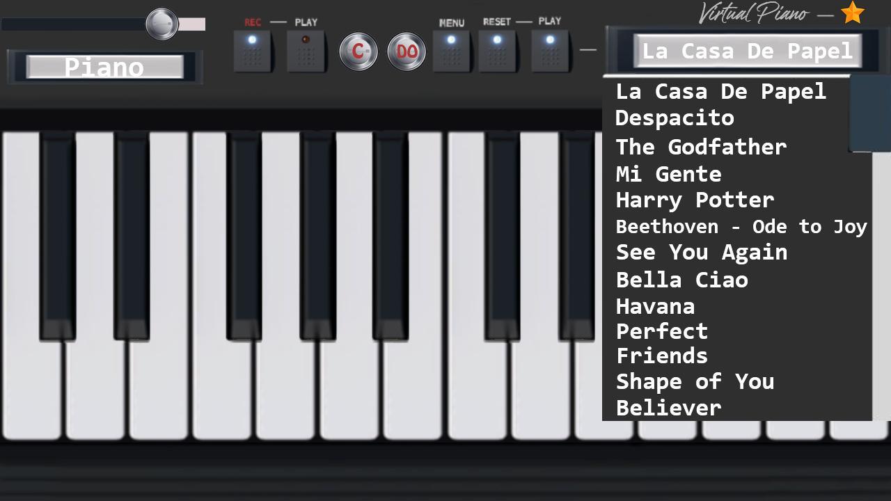 Virtual Piano For Android Apk Download - roblox piano keyboard havana