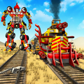 US Army Train Robot Transform Shooting Game