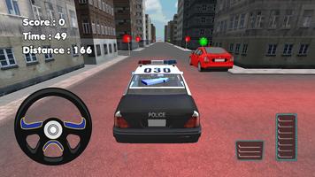 Gerçek 3D Polis Arabası Oyunu-poster