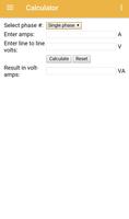 Electrical Calculator captura de pantalla 1