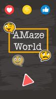 AMaze World - Emoji Maze Puzzle Affiche