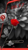 Monochrome Flower Theme Screenshot 2