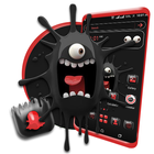 ikon Black Monster Launcher Theme