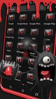 Black Monster Launcher Theme تصوير الشاشة 1