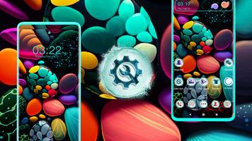 Colorful Stones Theme plakat