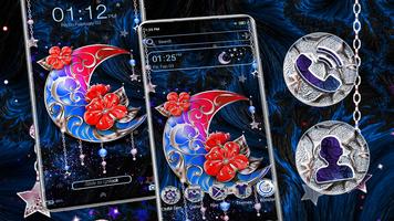 برنامه‌نما Flower Moon Theme عکس از صفحه