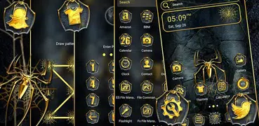 Golden Spider Theme Launcher