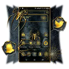 Golden Spider Theme Launcher APK download