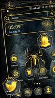 Golden Spider Theme Launcher Affiche