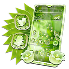Green Floral Launcher Theme أيقونة