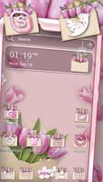 Pink Flower Gift Theme โปสเตอร์