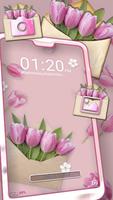 Pink Flower Gift Theme ảnh chụp màn hình 2