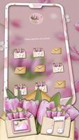 Pink Flower Gift Theme ảnh chụp màn hình 3