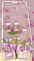 Pink Flower Gift Theme ภาพหน้าจอ 3