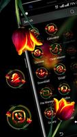 Red Tulip Theme Launcher capture d'écran 2