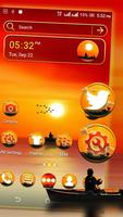 Sunset Launcher Theme Affiche