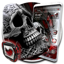 Skull Red Butterfly Theme APK