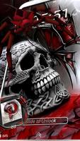 Skull Red Butterfly Theme syot layar 2